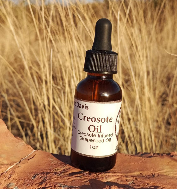 1oz Creosote Oil INFUSED Grapeseed Oil, Chaparral Fragrance