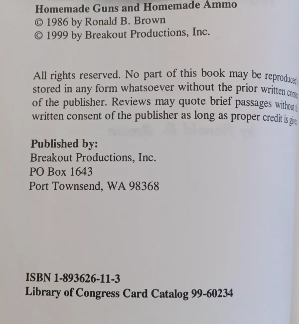 Homemade Guns And Homemade Ammo Ronald B Brown 1999 - Image 4
